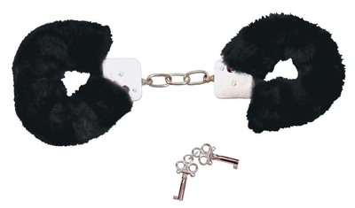 Металлические наручники с мехом Bad Kitty Handschellen цвет черный (14239005000000000)