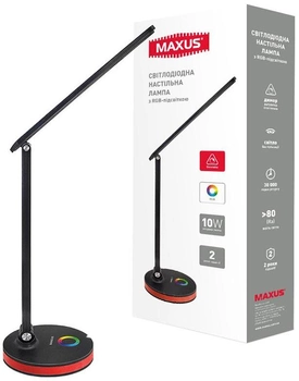 Настольная лампа Maxus DL 10W 3CCT BL RGB
