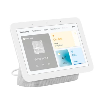 Умная акустика с экраном и голосовым ассистентом GOOGLE Nest Hub (2 gen) Chalk