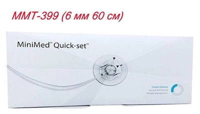 Інфузійний набір Квік Сет 6/23 MMT-399 (6 мм 60 см) 10шт для інсулінової помпи