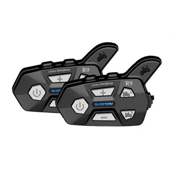 Мотогарнитура Bluetooth на шлем Пара интерком Wayxin WX-R9