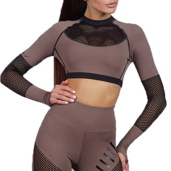 Топ с сеткой Totalfit T14 XS Кофейный (06399457)