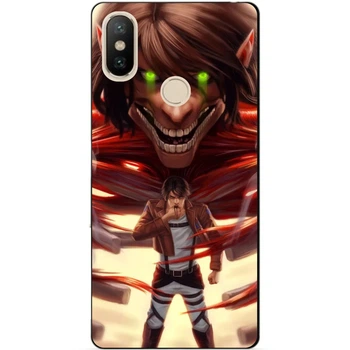 Силиконовый бампер чехол Candy для Xiaomi Redmi S2 с аниме Attack on Titan