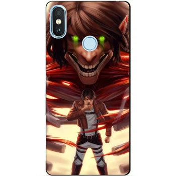 Силиконовый бампер чехол Candy для Xiaomi Redmi Note 5 с аниме Attack on Titan