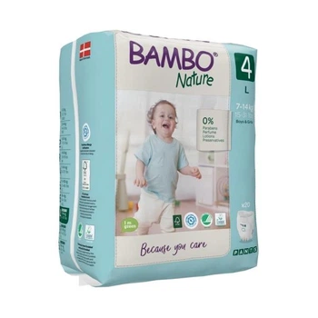 Эко Подгузники-трусики Bambo Nature Pants 4 (7-12 кг), 20 шт. Bambo Nature (19257)