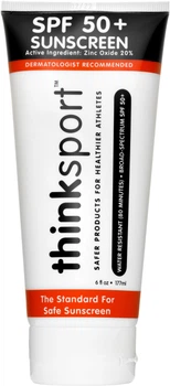 Сонцезахисний засіб ThinkSport для дорослих і дітей від 6 місяців водостійкий SPF 50+ 177 мл (890397004187)
