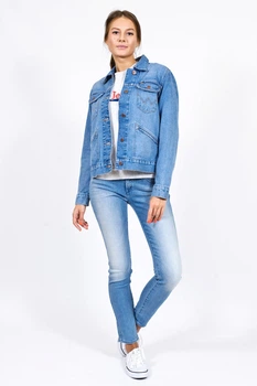 Куртка джинсовая Wrangler 124WJ Icons Regular Fit (W4WJUG24L) Голубой S-00
