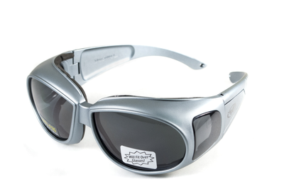 Очки защитные с уплотнителем Global Vision OUTFITTER Metallic серые