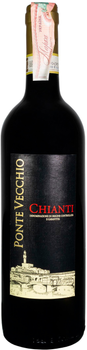 Вино PonteVecchio Chianti DOCG червоне сухе 0.75 л 12.5% (8002373002669)