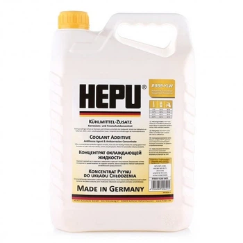 Антифриз концентрат HEPU G12+ жовтий 5л
