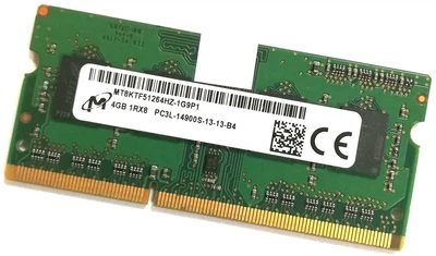 Оперативная память для ноутбука Micron SODIMM DDR3L 4Gb 1866MHz PC3L 14900S CL13 (MT8KTF51264HZ-1G9P1) Б/У