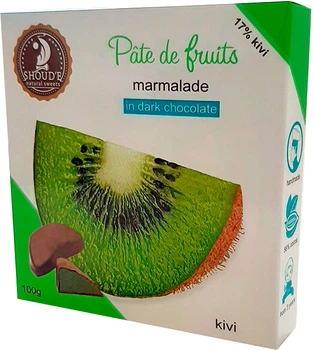 Мармелад SHOUD'E Pate de Fruits Киви в шоколаде 100 г (4820230690347)