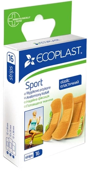 Набір пластирів Nordeplast медичних тканих міцних «Спорт» 16 шт. (4751028532177)