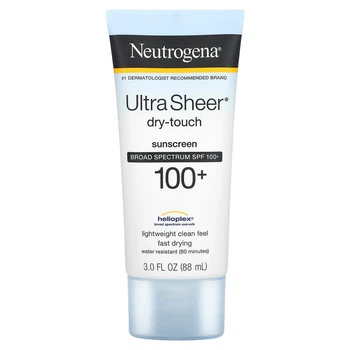 Солнцезащитный крем Neutrogena, Ultra Sheer не оставляющий следов, с SPF 100+, 88 мл