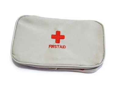 Домашня аптечка-органайзер для зберігання ліків та таблеток First Aid Pouch Large, сіра (VS7002497)
