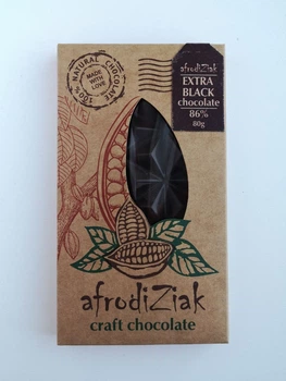 Экстра черный натуральный шоколад 85% Afrodiziak