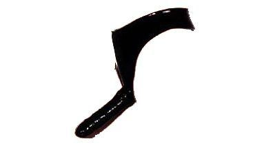 Классический черный латексный страпон размер S (00418000005000000)