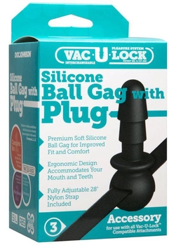 Кляп Vac-U-Lock Black Ball Gag (19116000000000000)