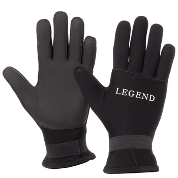Перчатки для дайвинга LEGEND PL-6110 M Черный-Серый