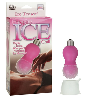 Ледяной вибратор California Exotic Novelties Foreplay Ice Chill цвет розовый (12944016000000000)
