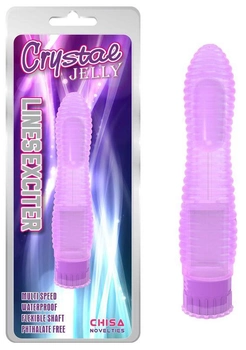 Вибратор Chisa Novelties Crystal Jelly Lines Exciter цвет фиолетовый (20292017000000000)