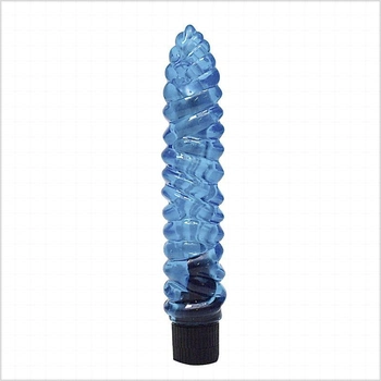 Вибратор синий гелевый спиральный (05498000000000000)