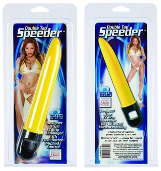 Вибратор Double Tap Speeders цвет желтый (14391012000000000)