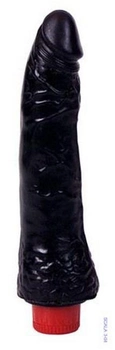 Чорний фалоімітатор з вібрацією, 18 см (03563000000000000)