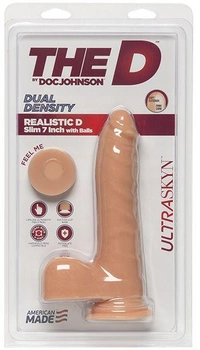 Фаллоимитатор Doc Johnson The D Realistic D Slim 7 with Balls (21892000000000000)