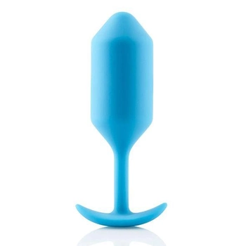 Профессиональная анальная пробка B-Vibe Snug Butt Plug 3 цвет голубой (21793008000000000)