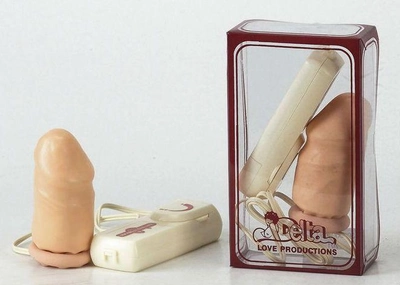 Увеличивающая телесная вибронасадка на пенис из латекса (00874000000000000)