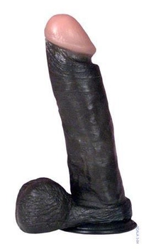 Реалистичный фаллоимитатор коричневого цвета с присоской Man Size (00337000000000000)