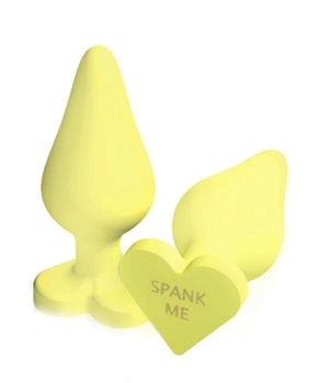 Анальна пробка Blush Novelties Naughty Candy Heart колір жовтий (17769012000000000)