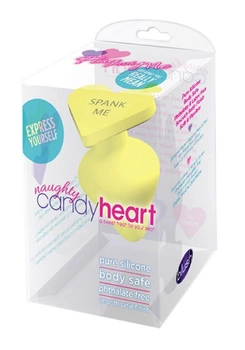 Анальная пробка Blush Novelties Naughty Candy Heart цвет желтый (17769012000000000)