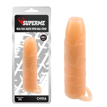 Насадка на пенис Chisa Novelties Real Feel Sleeve With Ball Strap (20676000000000000)