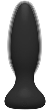 Силіконова вибропробка Doc Johnson A-Play Vibe Beginner Rechargeable Silicone Anal Plug with Remote колір чорний (22343005000000000)