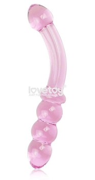Анальная пробка Lovetoy Glass Romance цвет розовый (18960016000000000)