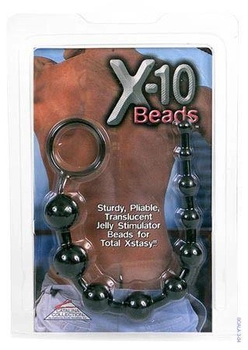 Анальные шарики на жесткой связке California Exotic Novelties X-10 Beads (02625000000000000)