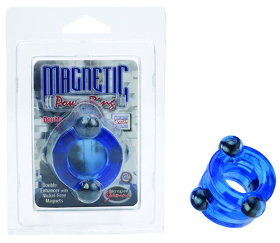 Двойное эрекционное кольцо с магнитными вставками Magnetic Power Rings Double (14208000000000000)