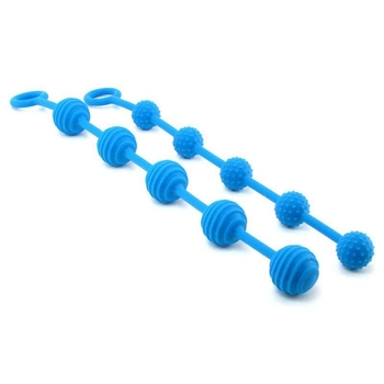 Комплект анальных шариков из силикона Posh Silicone O Anal Beads цвет голубой (11842008000000000)