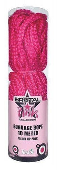 Бондажная мотузка Brutal Bondage Rope Pink, 10 м (02807 трлн)