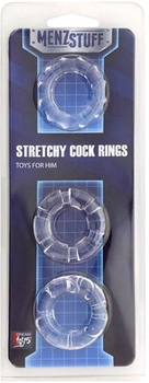 Набор эрекционных колец Menzstuff Stretchy Cock Rings цвет прозрачный (16249041000000000)