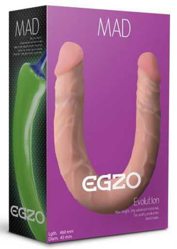 Двухсторониий фалоімітатор з кібершкіри Egzo Mad Ciberskin 46 см (21303000000000000)