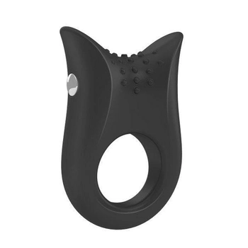 Эрекционное кольцо с вибрацией OVO B2 цвет черный (12468005000000000)