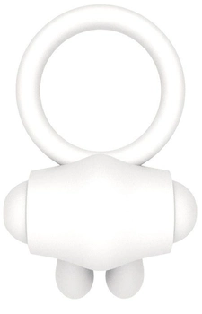 Эрекционное кольцо с вибрацией Power Clit Cockring Rabbit цвет белый (18928004000000000)
