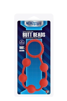 Анальная цепочка Menzstuff Butt Beads цвет красный (16832015000000000)