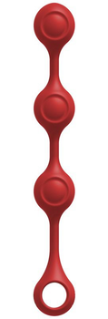 Анальные бусы Doc Johnson Kink - Anal Essentials Weighted Silicone Anal Balls цвет красный (21818015000000000)