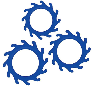 Набор эрекционных колец Renegade Gears цвет синий (19531007000000000)