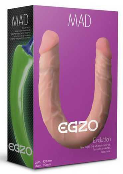 Двухсторониий фалоімітатор Egzo Mad Ciberskin 43 см (21295000000000000)