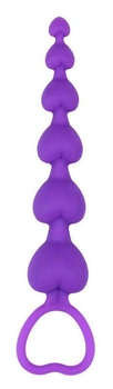 Анальная цепочка Chisa Novelties Heart Booty Beads цвет фиолетовый (20021017000000000)